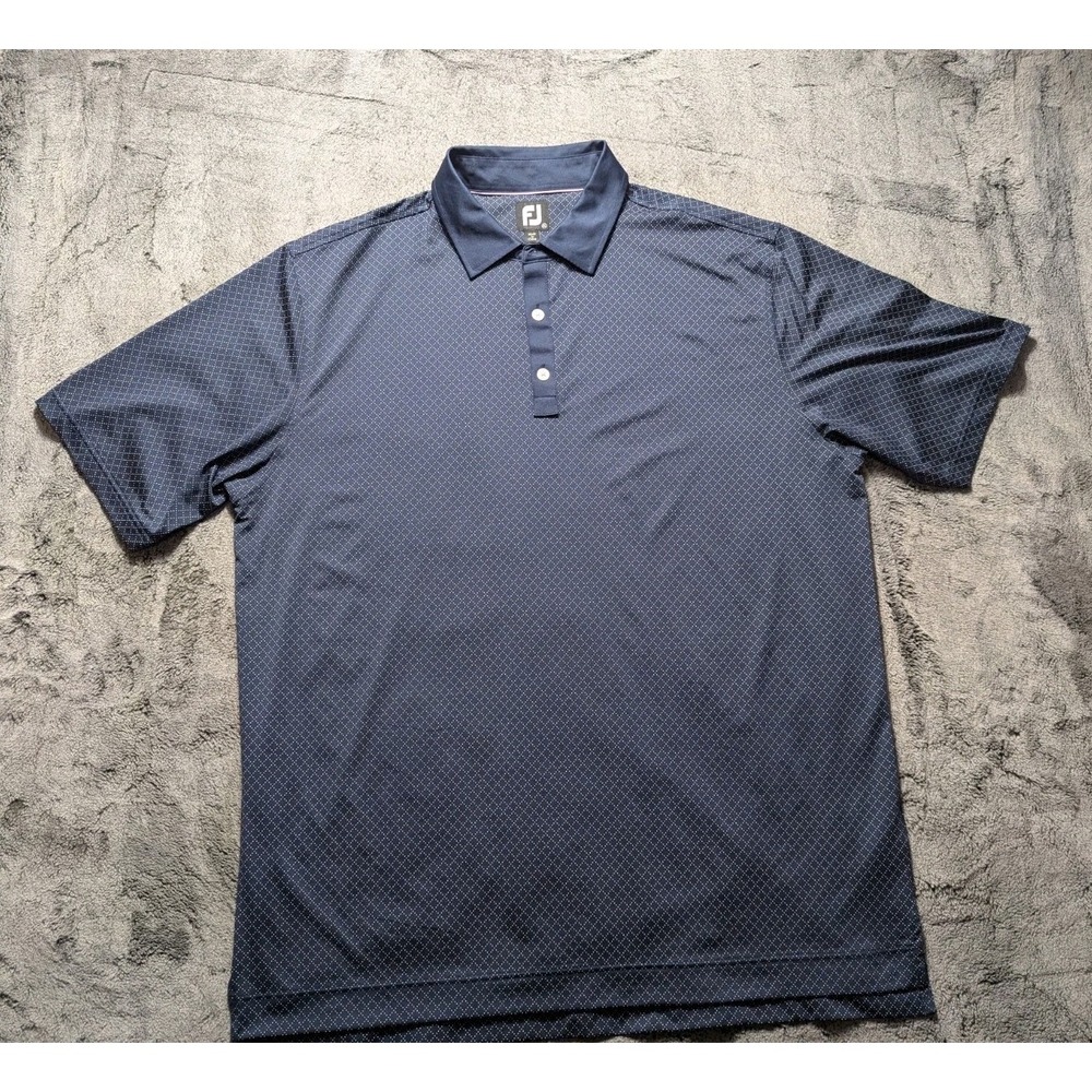 Footjoy FJ Short Sleeve Polo Shirt Men's Size XL Blue